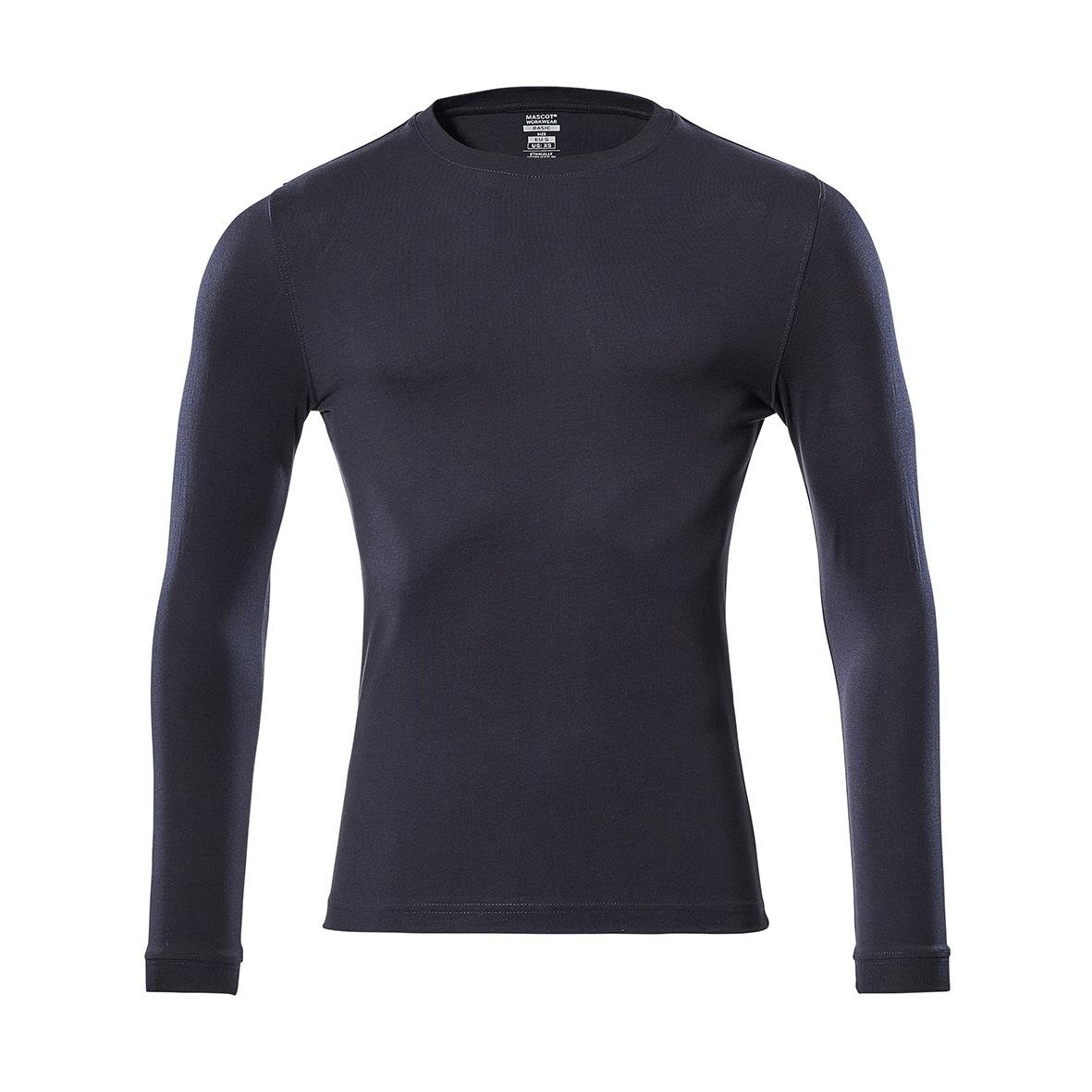 Mörk marin långärmad t-shirt för kvinnor