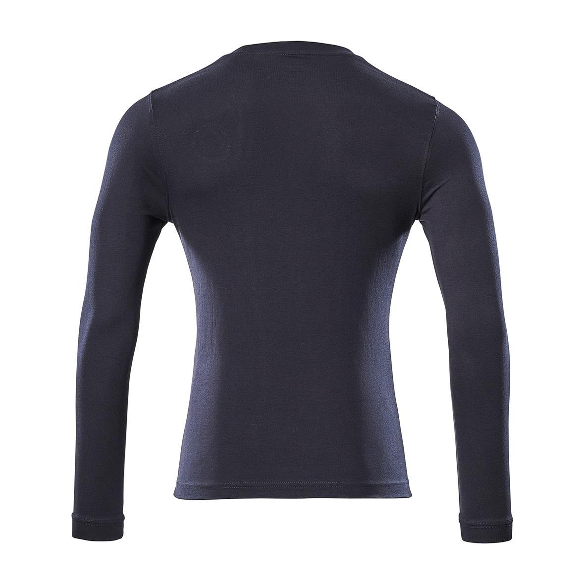 Mörk marin långärmad T-shirt för herr i storlek M
