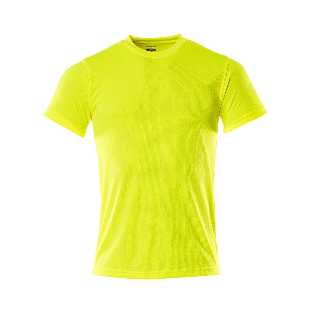 Gul varsel T-shirt utan tryck