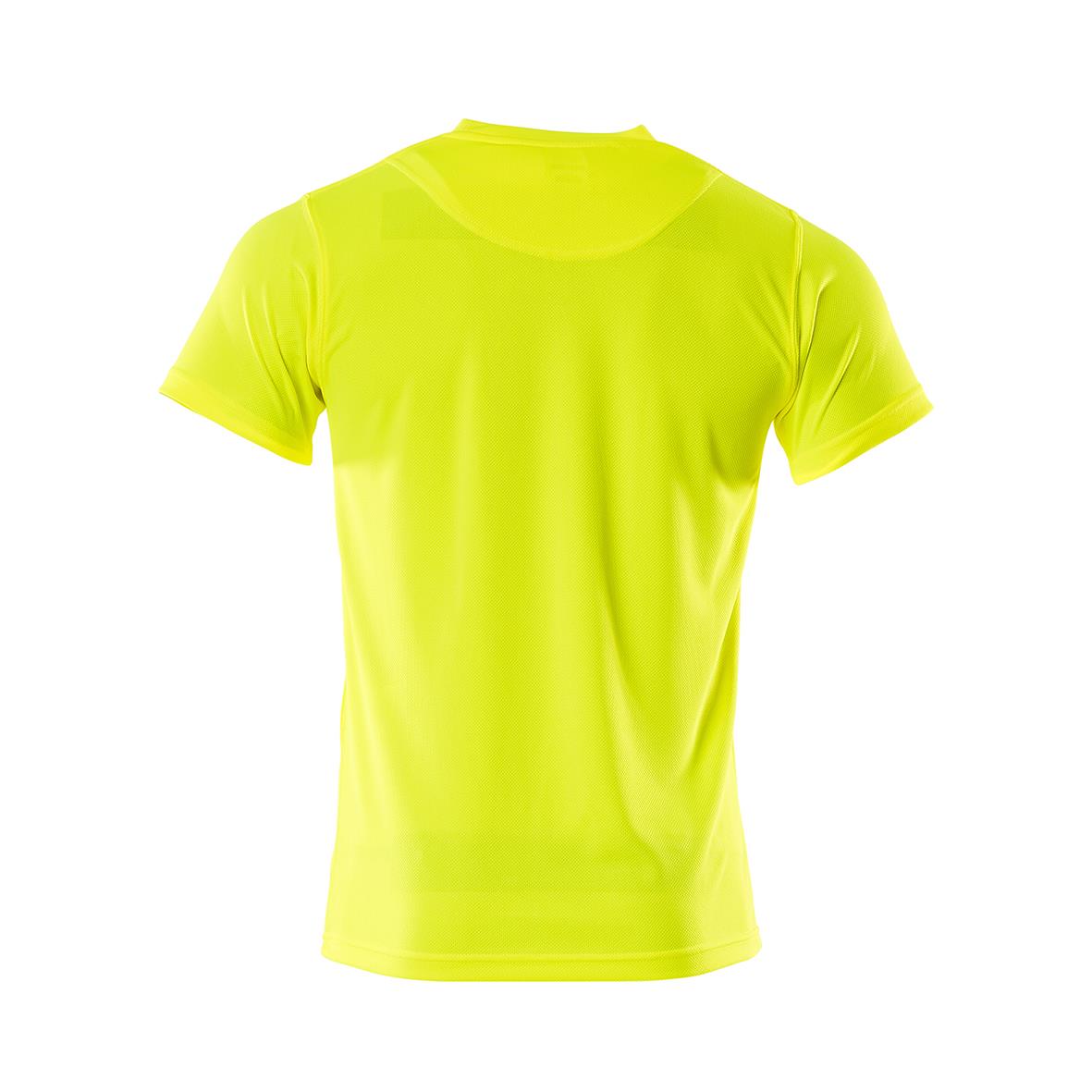 Gul varselväst T-shirt med korta ärmar och rund hals