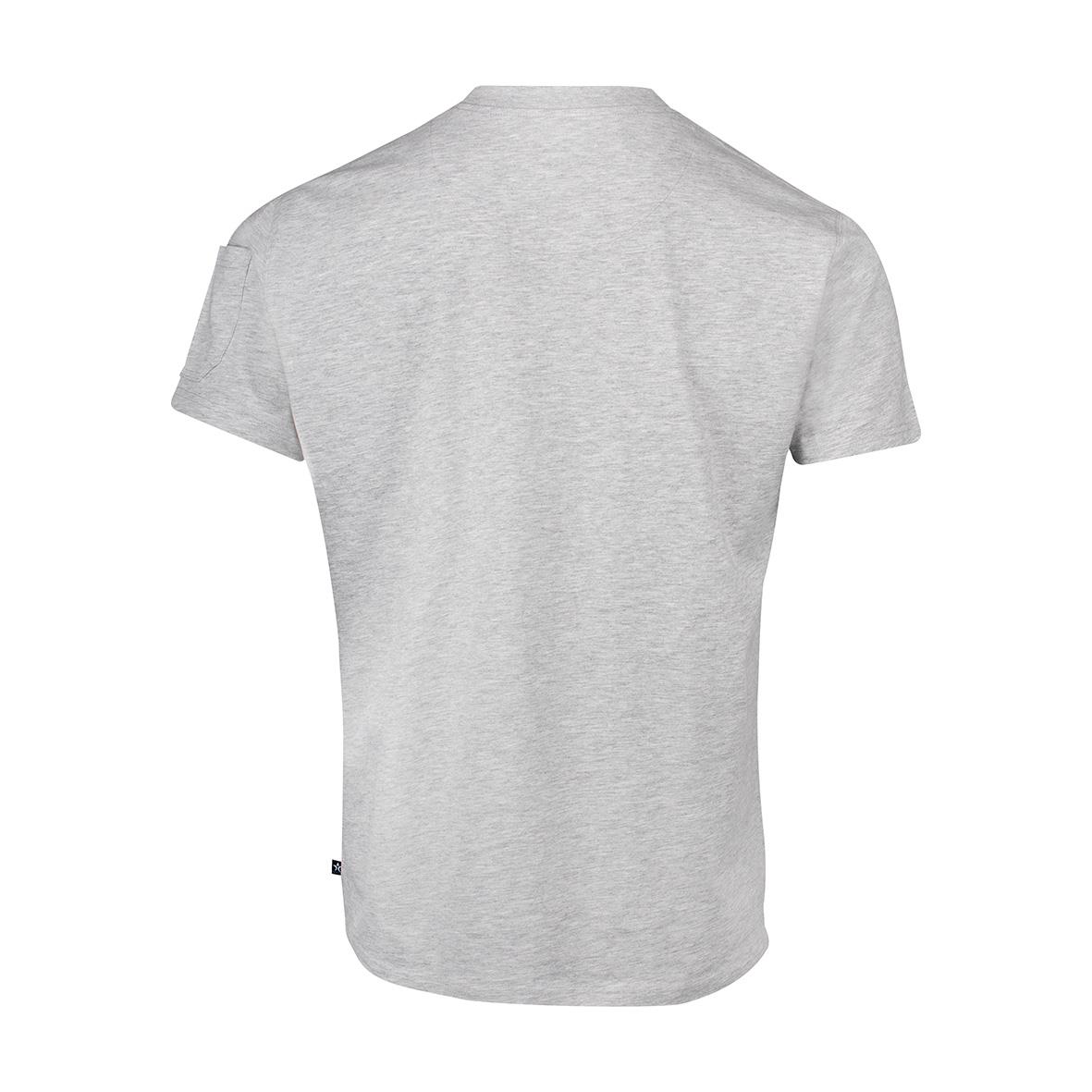 Ljusgrå T-shirt Texstar TS13 sett bakifrån