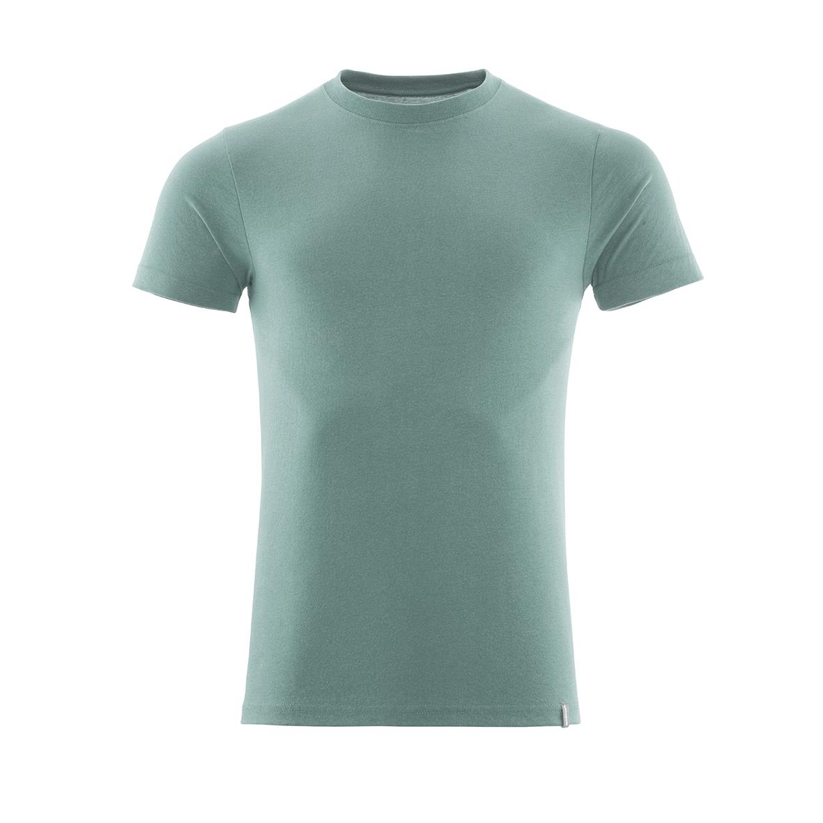 Dimmig grön T-shirt i storlek 2XL med rund hals och korta ärmar