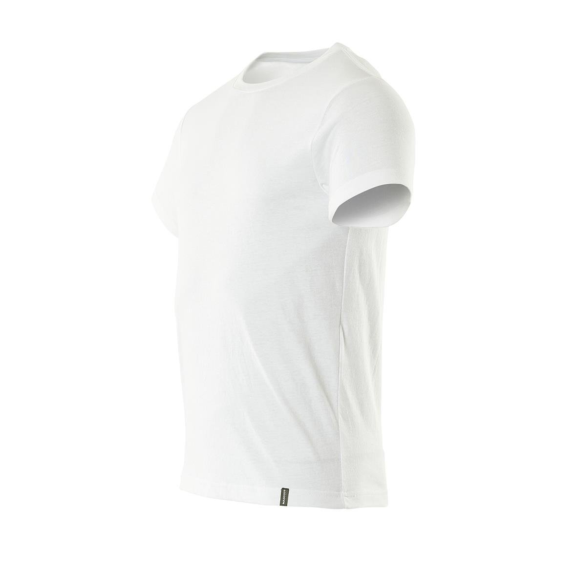 Vit t-shirt i storlek XL utan tryck eller mönster