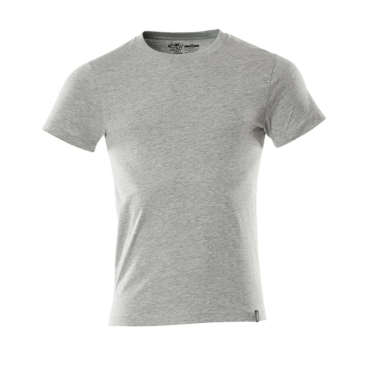 Gråmelerad T-shirt i storlek 2XL utan tryck