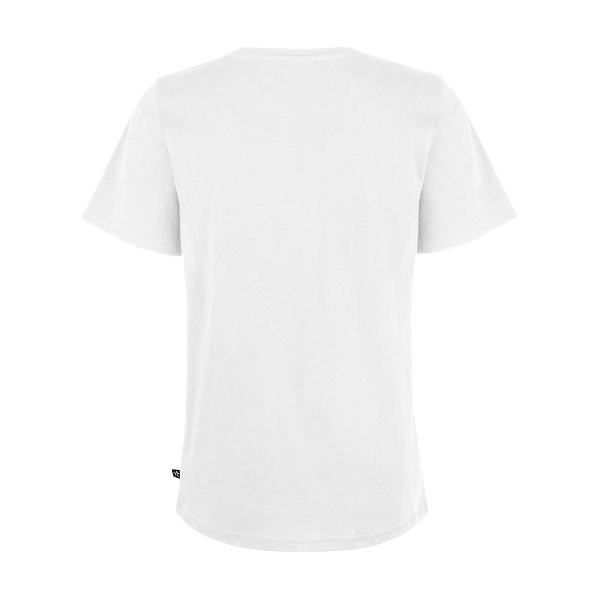 Vit T-shirt Texstar WT24 Dam XS sett bakifrån