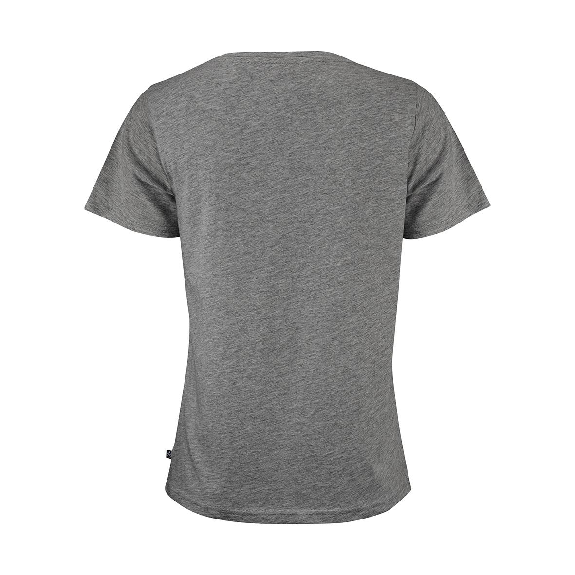 Grå T-shirt Texstar WT24 i storlek XS sett bakifrån