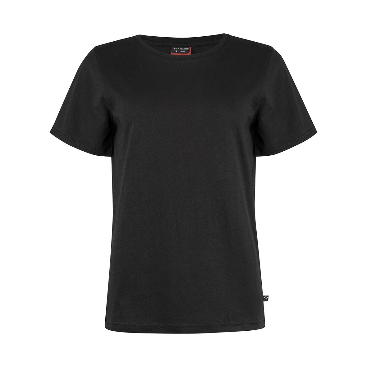 Svart T-shirt Texstar WT24 Dam 2XL