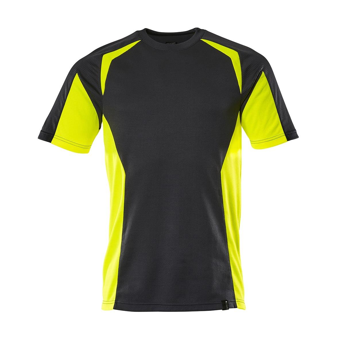 Svart och varselgul sport T-shirt för vuxna i storlek XS