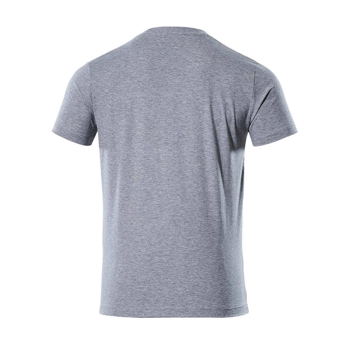 Grå t-shirt sett bakifrån