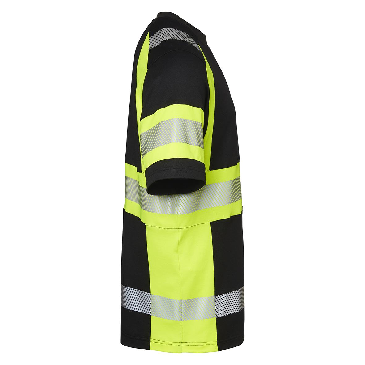 Svart och varselgul T-shirt Top Swede 600 XS med reflexremsor