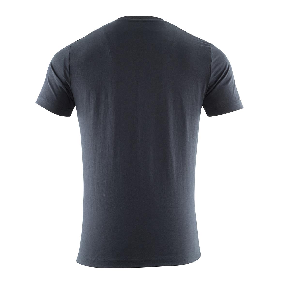 Svart T-shirt med kort ärm, marinblå färg, avsedd för prestanda, XS storlek