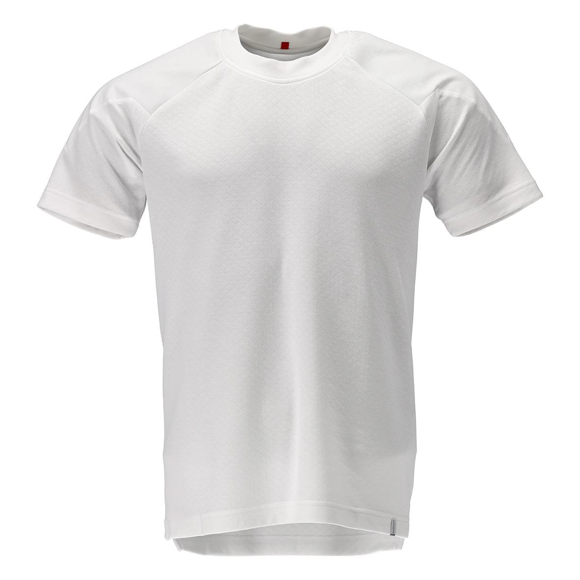 Vitt t-shirt utan mönster eller tryck