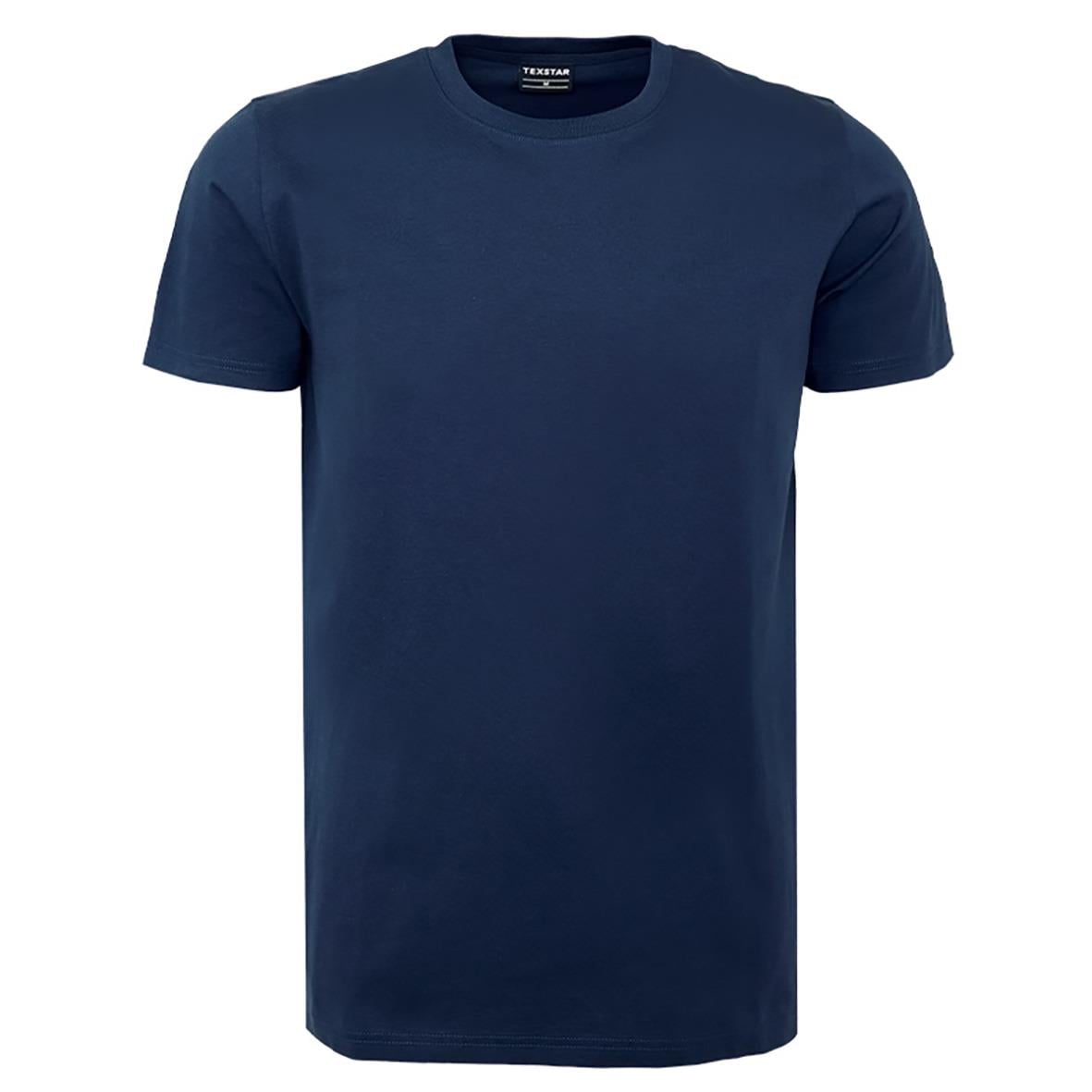 Mörkblå T-shirt Texstar TS27 Heavy Navy i storlek XXS