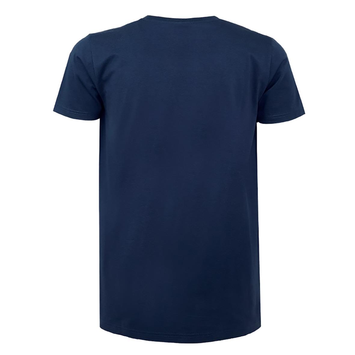 Navyblå T-shirt Texstar TS27 Heavy i storlek XXS sett bakifrån
