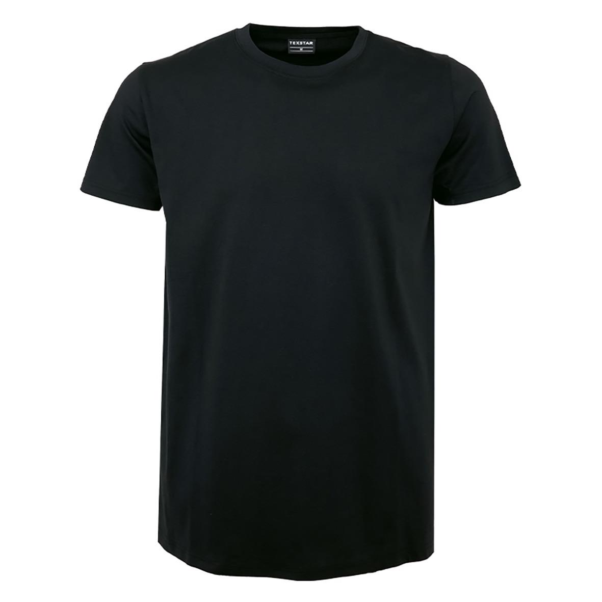 Svart T-shirt Texstar TS27 Heavy i storlek XXS