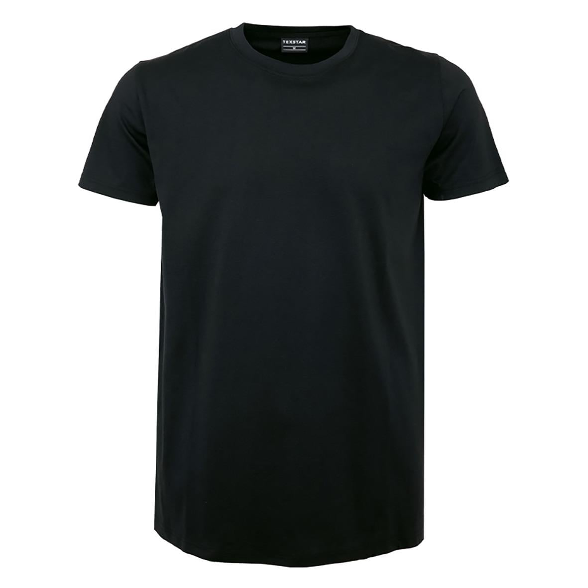 Svart T-shirt Texstar TS27 Heavy i storlek XXS