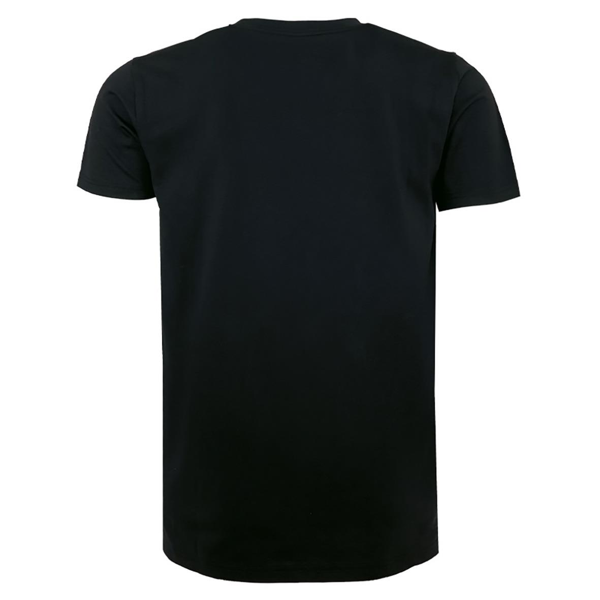 Svart T-shirt Texstar TS27 Heavy i storlek XXS sett bakifrån