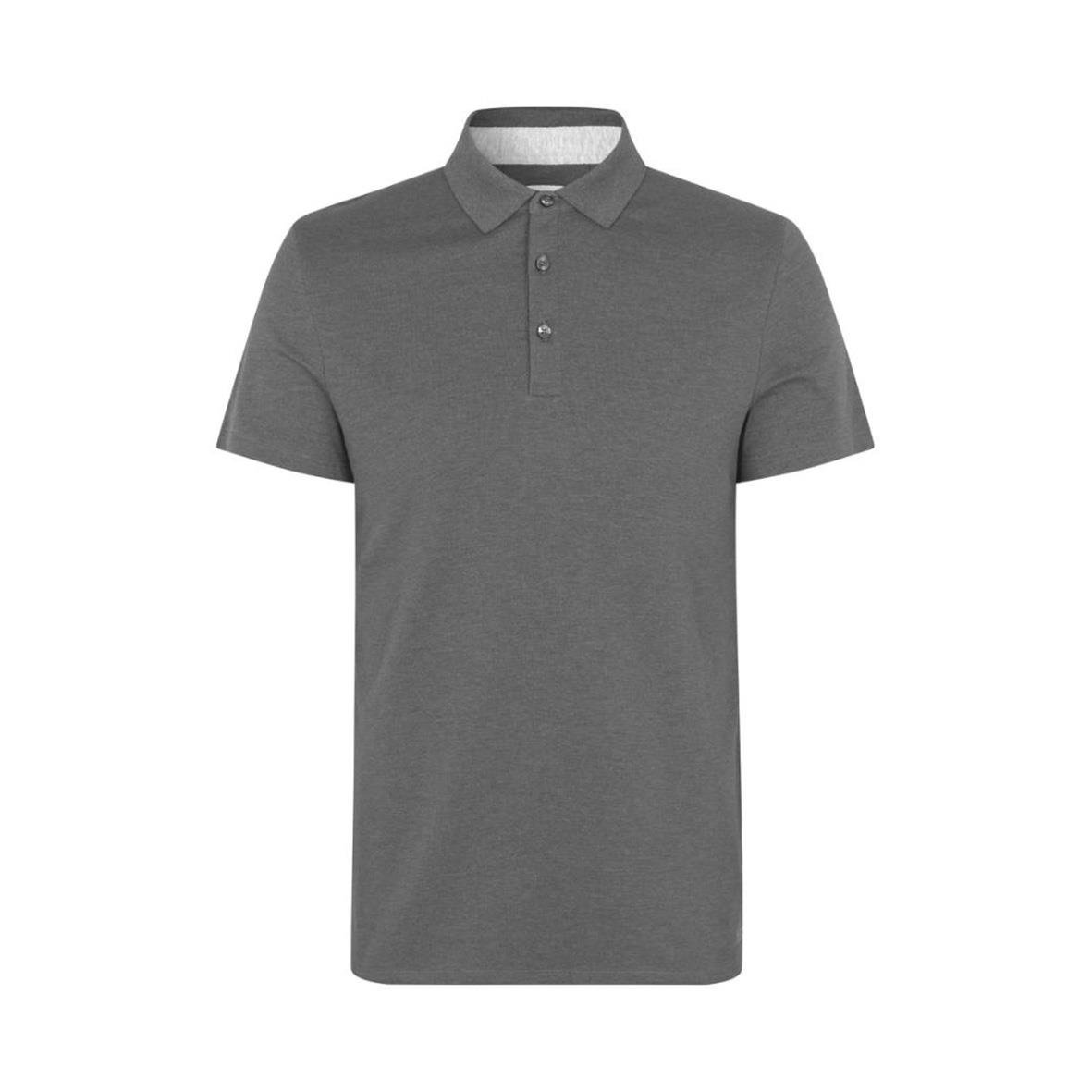 Mörkgrå pikétröja Seven Seas S600 i storlek 2XL med krage och knappar