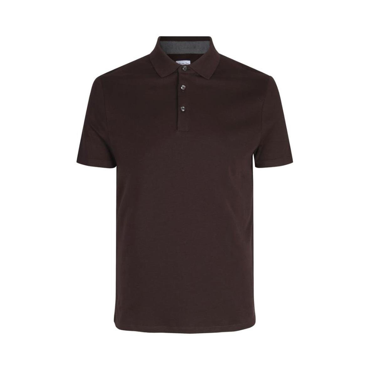 Djupröd pikétröja Seven Seas S600 i storlek XL