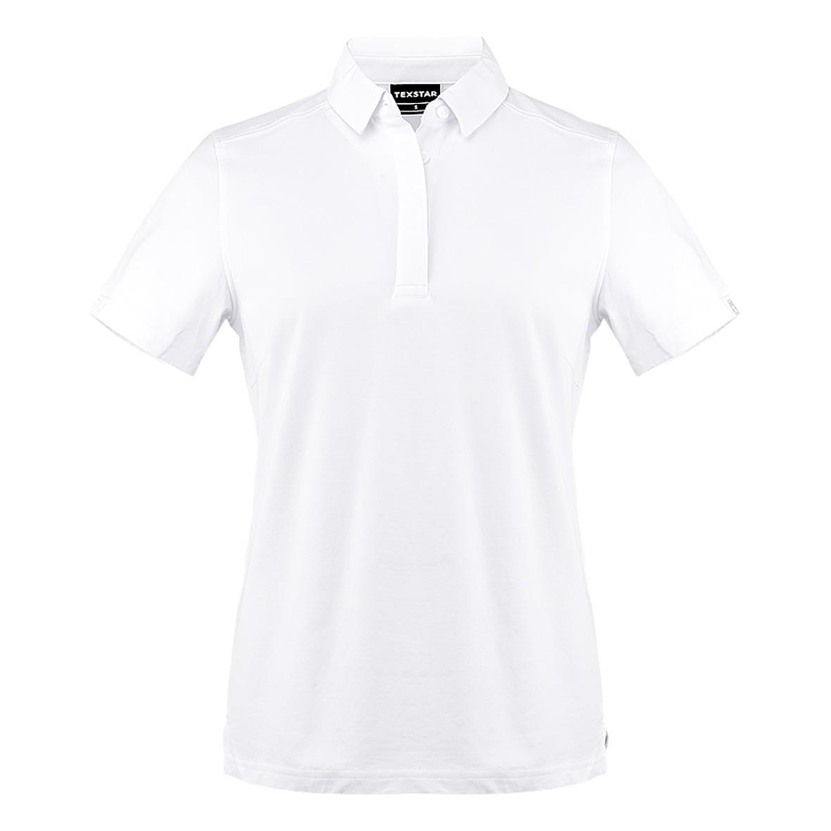 Vit pikétröja Texstar PW26 Dry-Tech i storlek XL