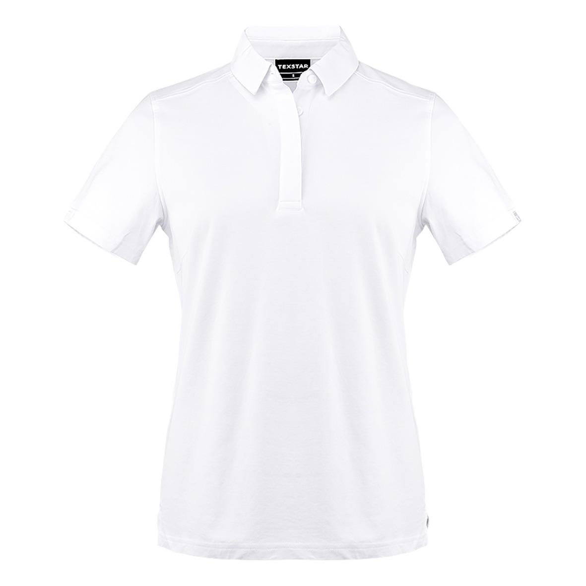 Vit pikétröja Texstar PW26 Dry-Tech i storlek XL