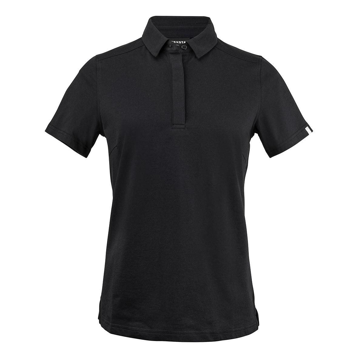 Svart pikétröja Texstar PW26 Dry-Tech i storlek XS