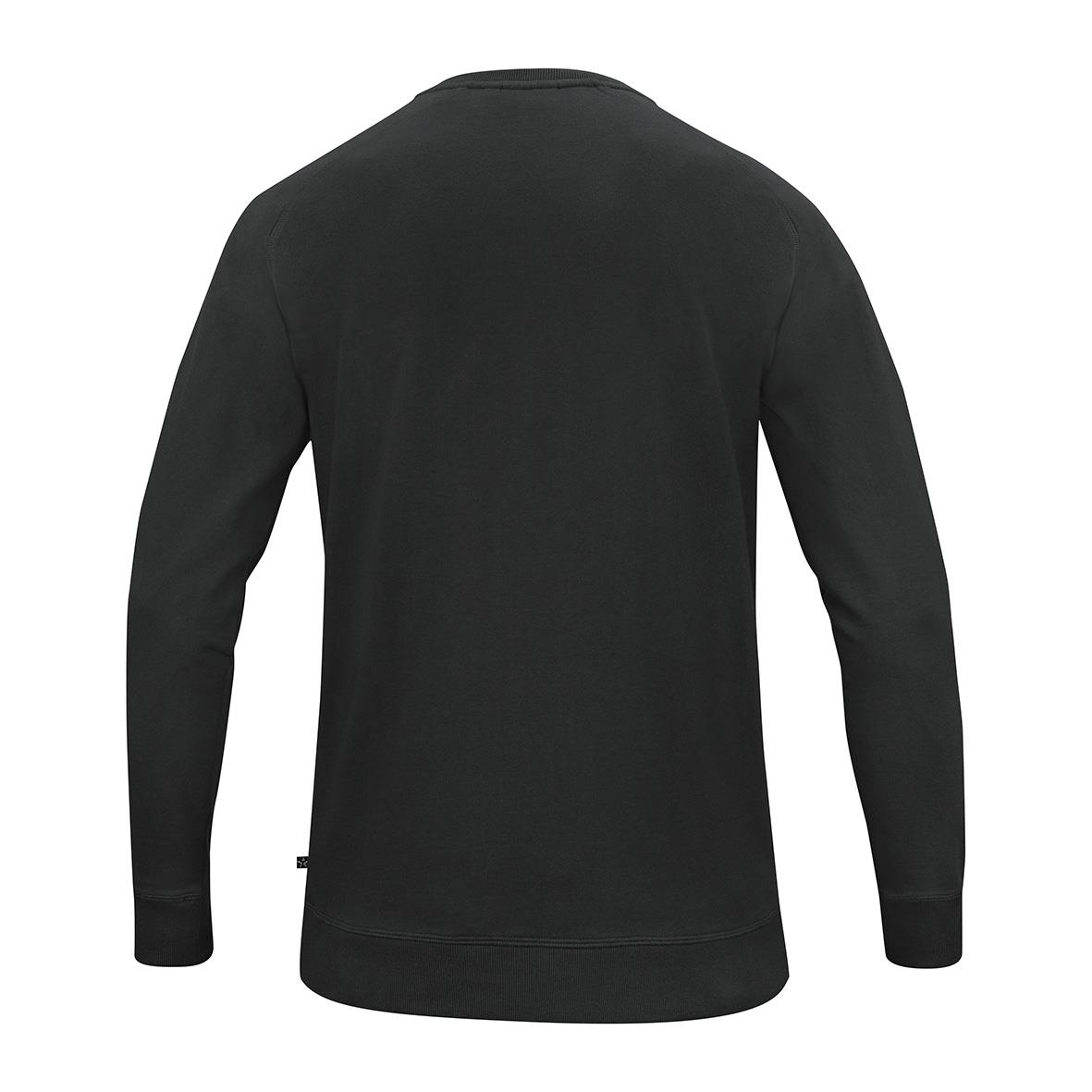 Svart sweatshirt Texstar SW17 i 4XL storlek sett bakifrån