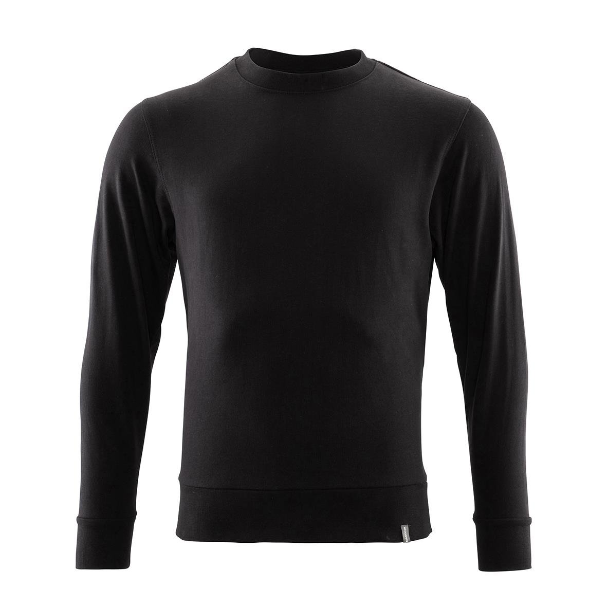 Svart sweatshirt i storlek XS utan synliga logotyper eller mönster