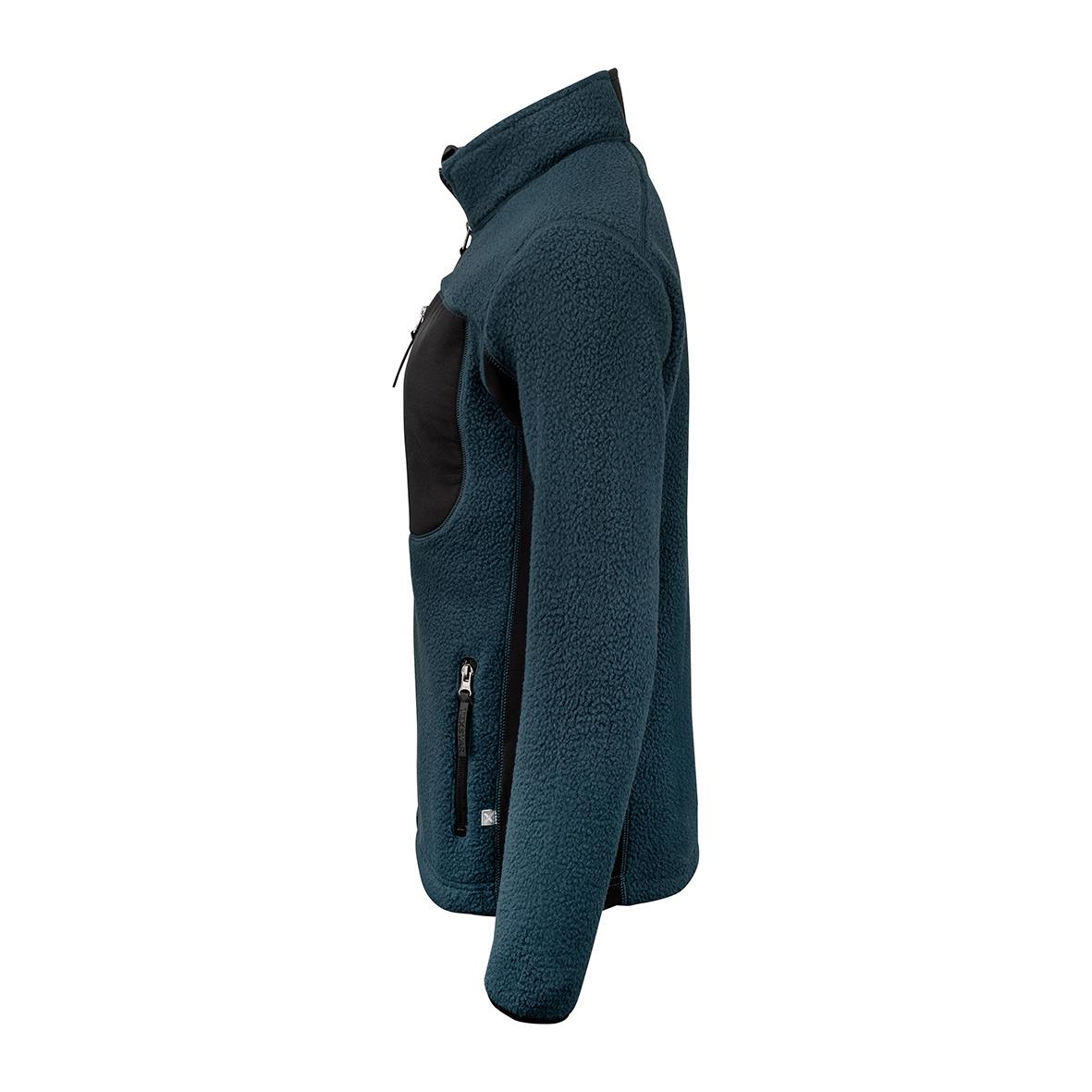 Blå och svart fleecejacka för dam i XS storlek