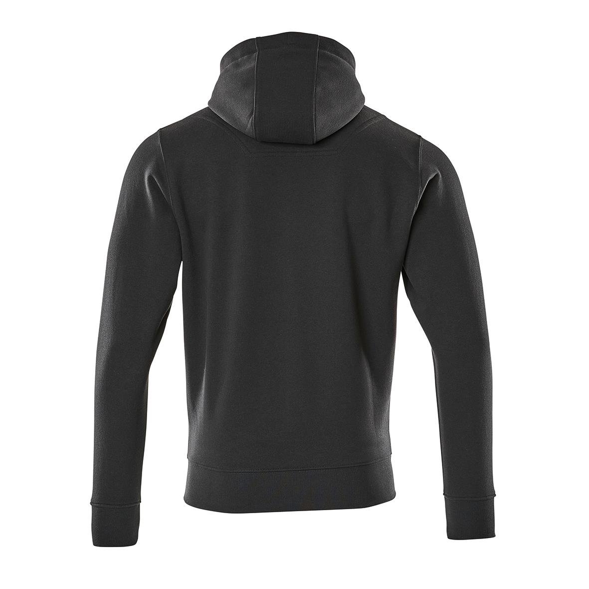 Mörk marin huva med zip och fickor i 2XL storlek