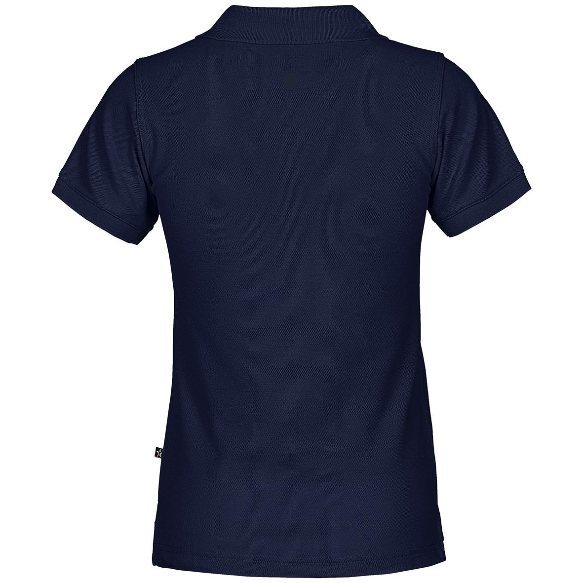 Marinblå pikétröja för dam från Texstar PSW4 i storlek L