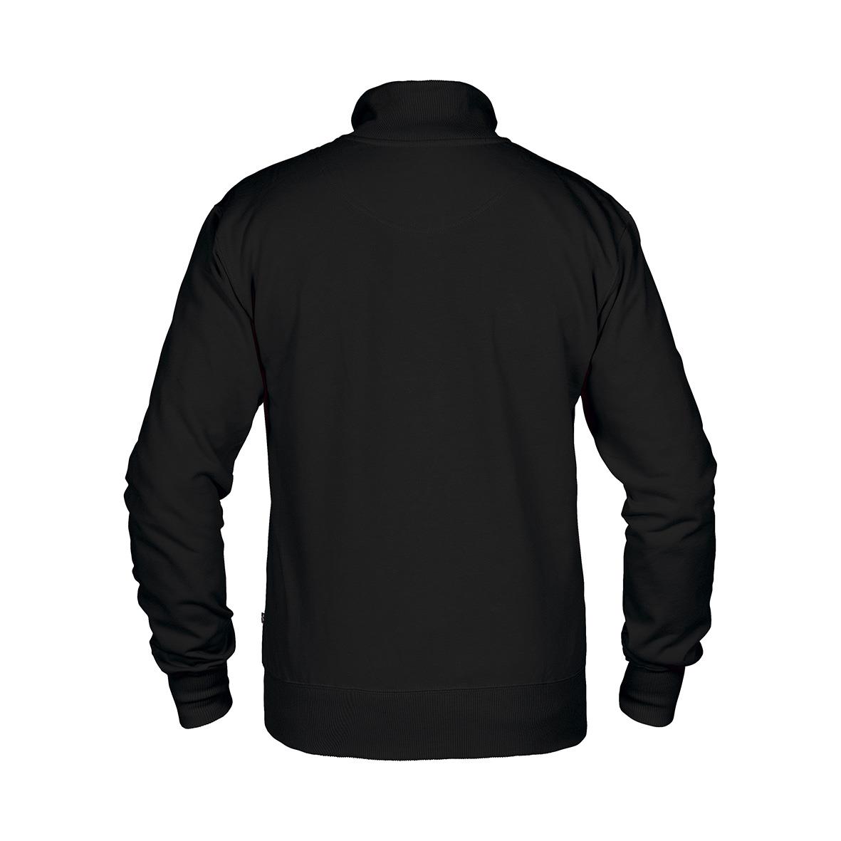 Svart sweatshirt Texstar HC04 XS sett bakifrån