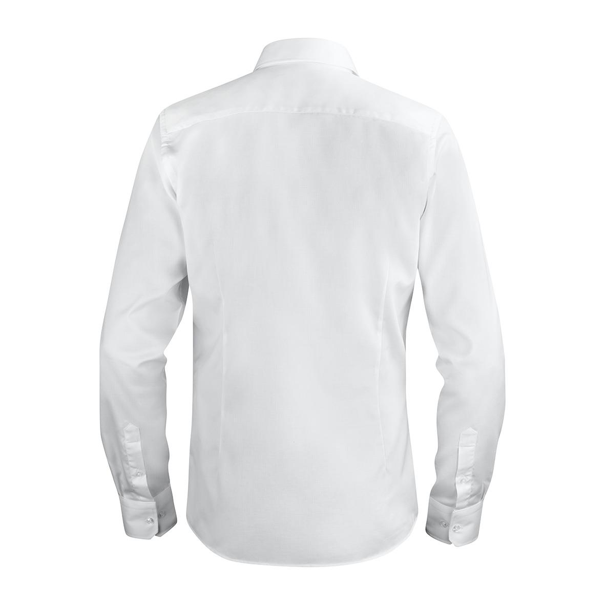 Vit skjorta Texstar SH26 i storlek 3XL sett bakifrån