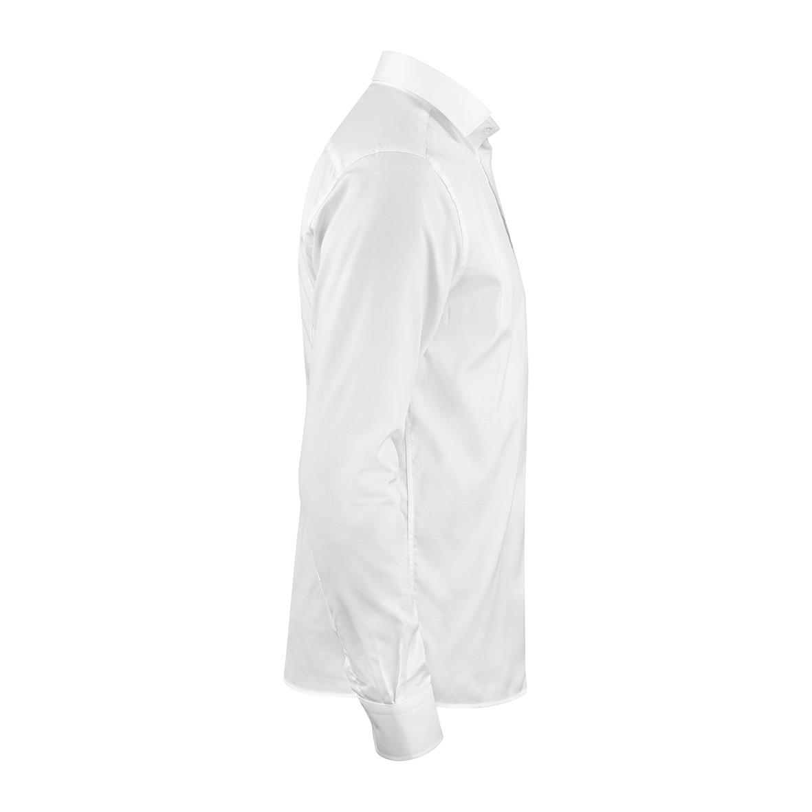 Vit skjorta Texstar SH26 i storlek 3XL visad från sidan