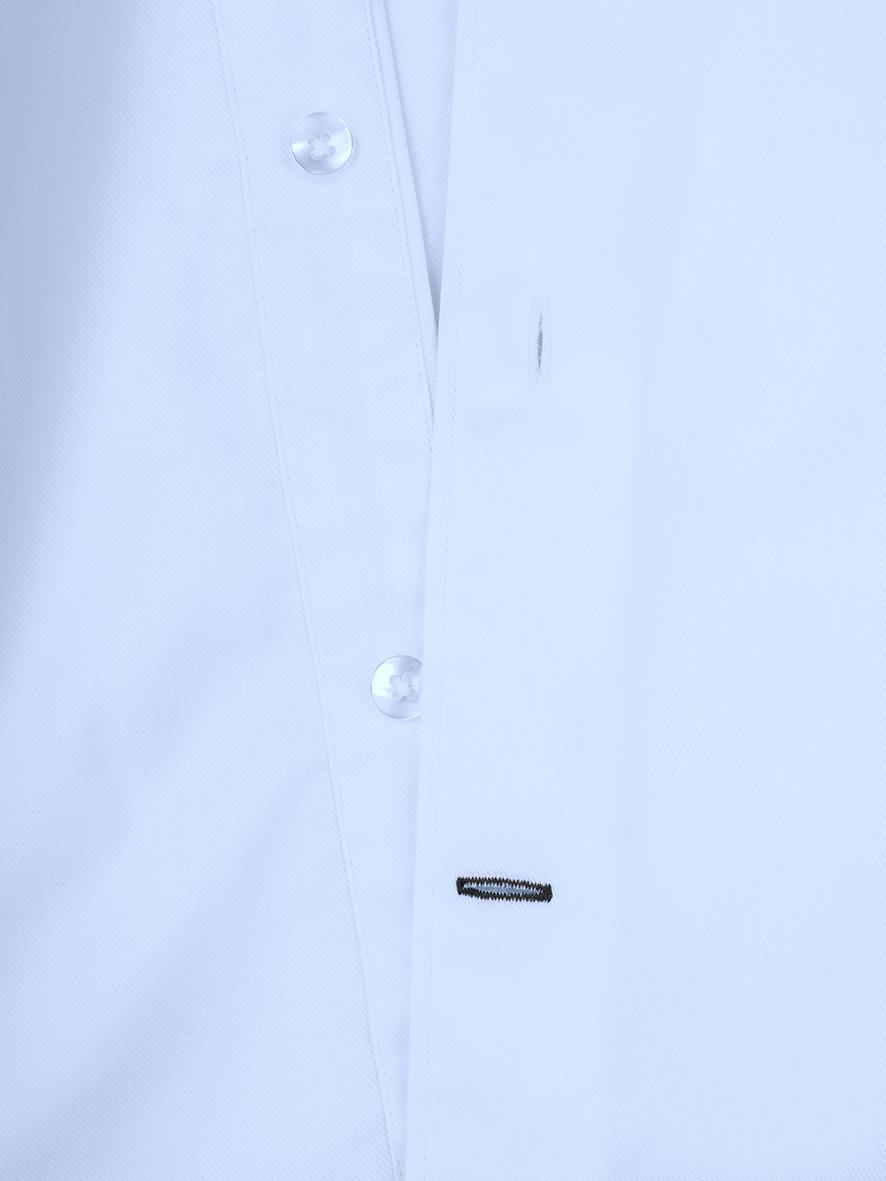 Ljusblå skjorta Texstar SH26 med knappar och liten svart detalj