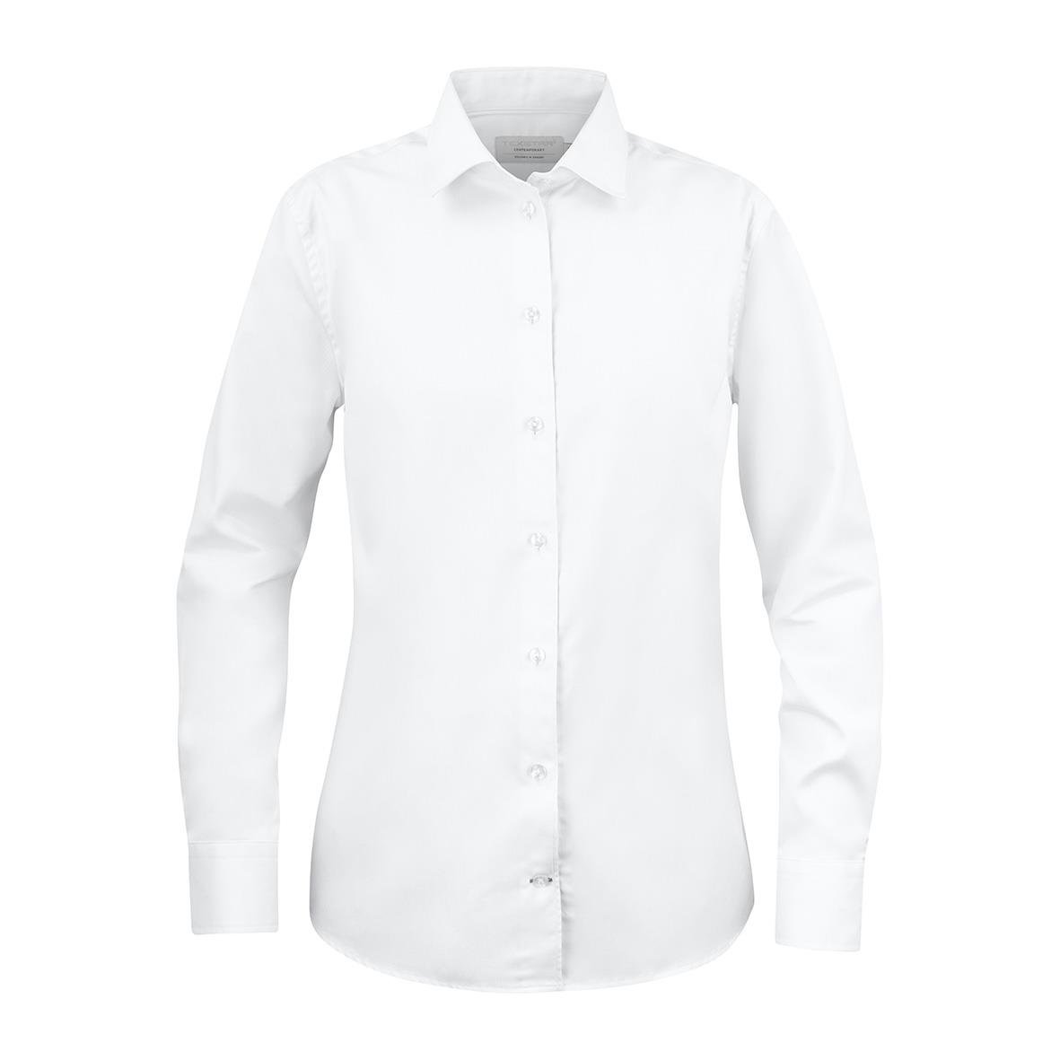 Vit damskjorta Texstar WS26 i storlek XL