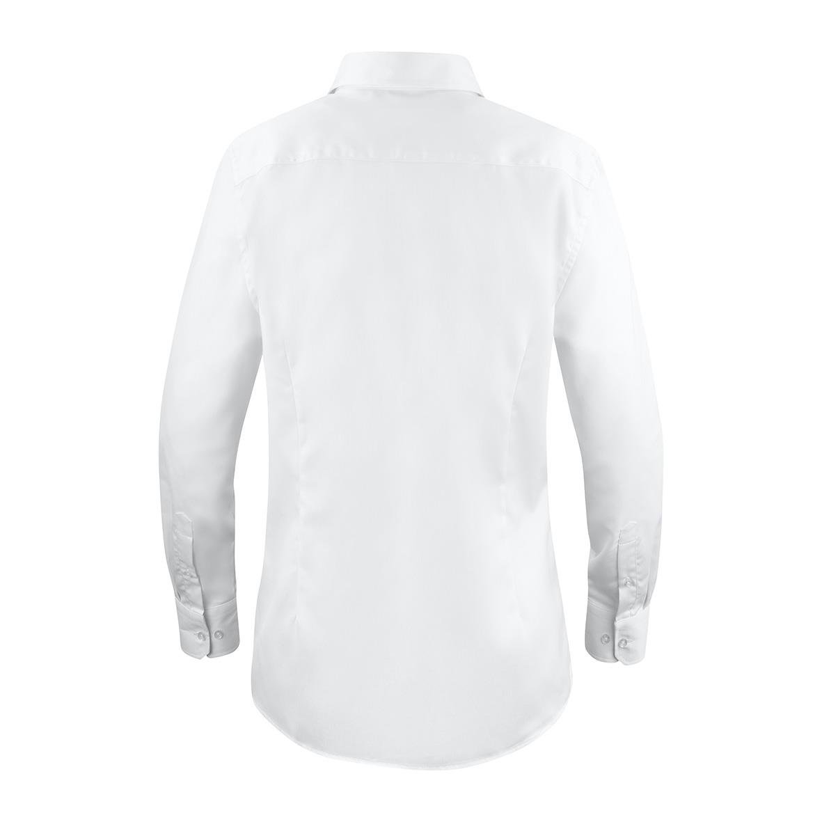 Vit skjorta i storlek XL från Texstar WS26 Dam, sett bakifrån