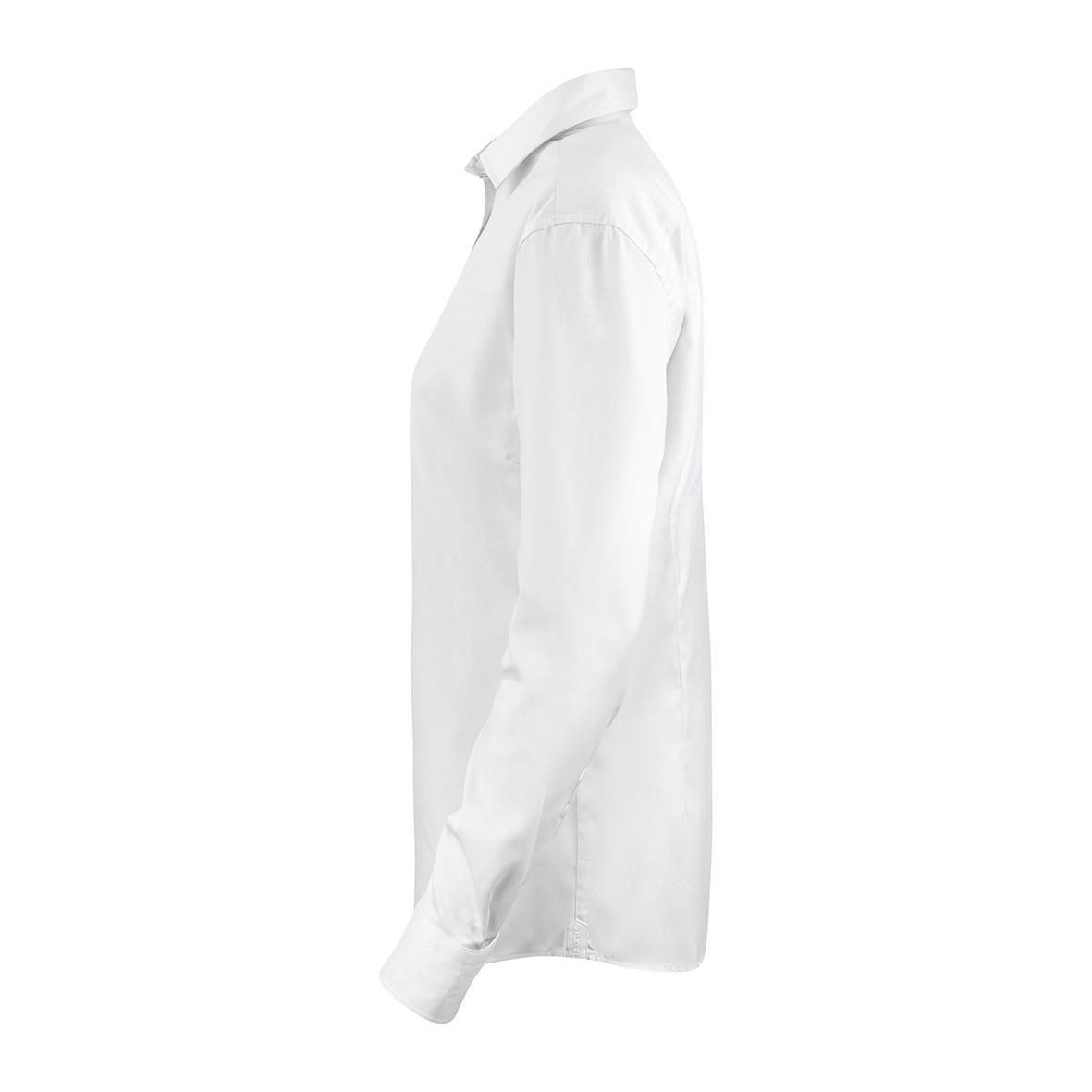 Vit damskjorta Texstar WS26 i storlek XL visad från sidan
