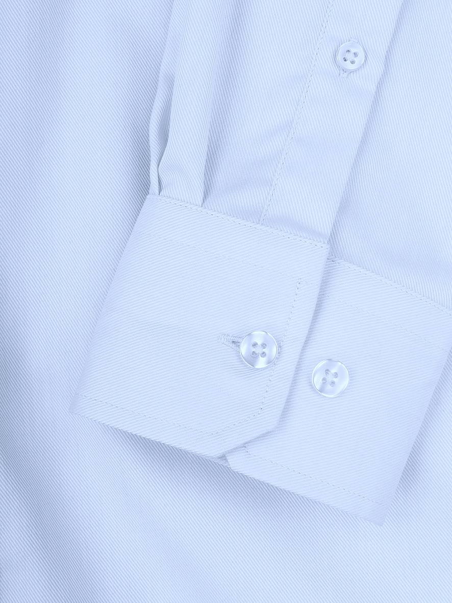 Ljusblå skjorta för herrar med knappar och manschett