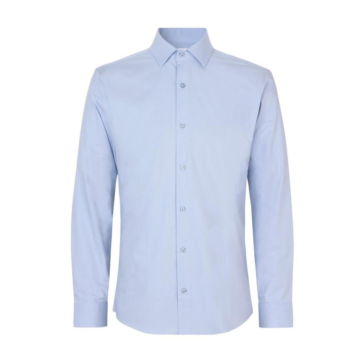 Ljusblå slim fit skjorta från Seven Seas S51 Hybrid i storlek M