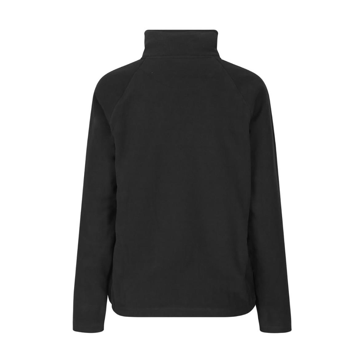Svart microfleecejacka för dam i storlek XS med hög krage