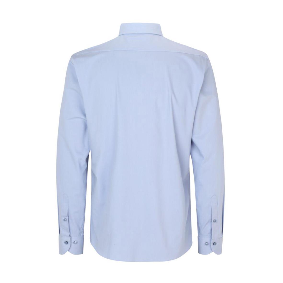 Ljusblå skjorta Seven Seas S50 Hybrid Modern i storlek M sett bakifrån