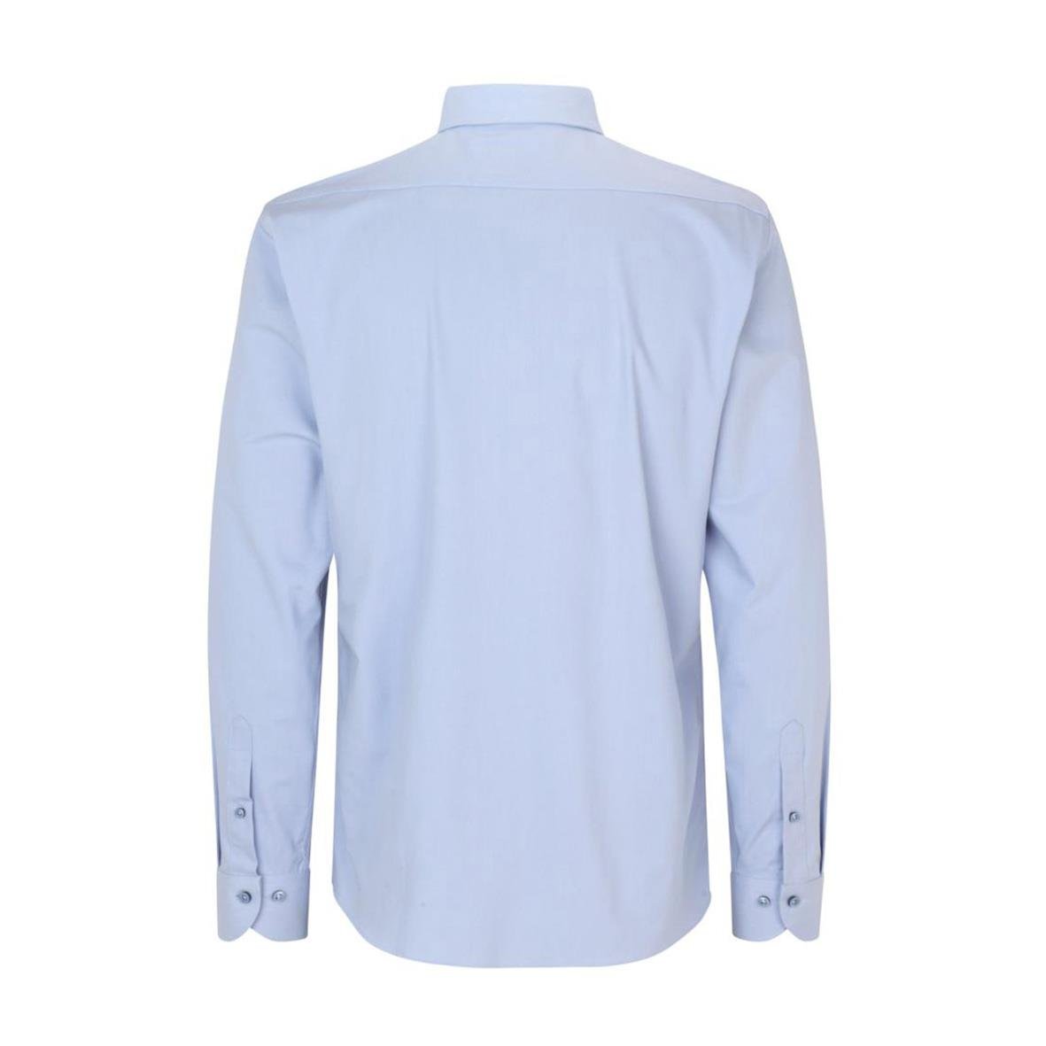 Ljusblå skjorta Seven Seas S50 Hybrid Modern i storlek M sett bakifrån