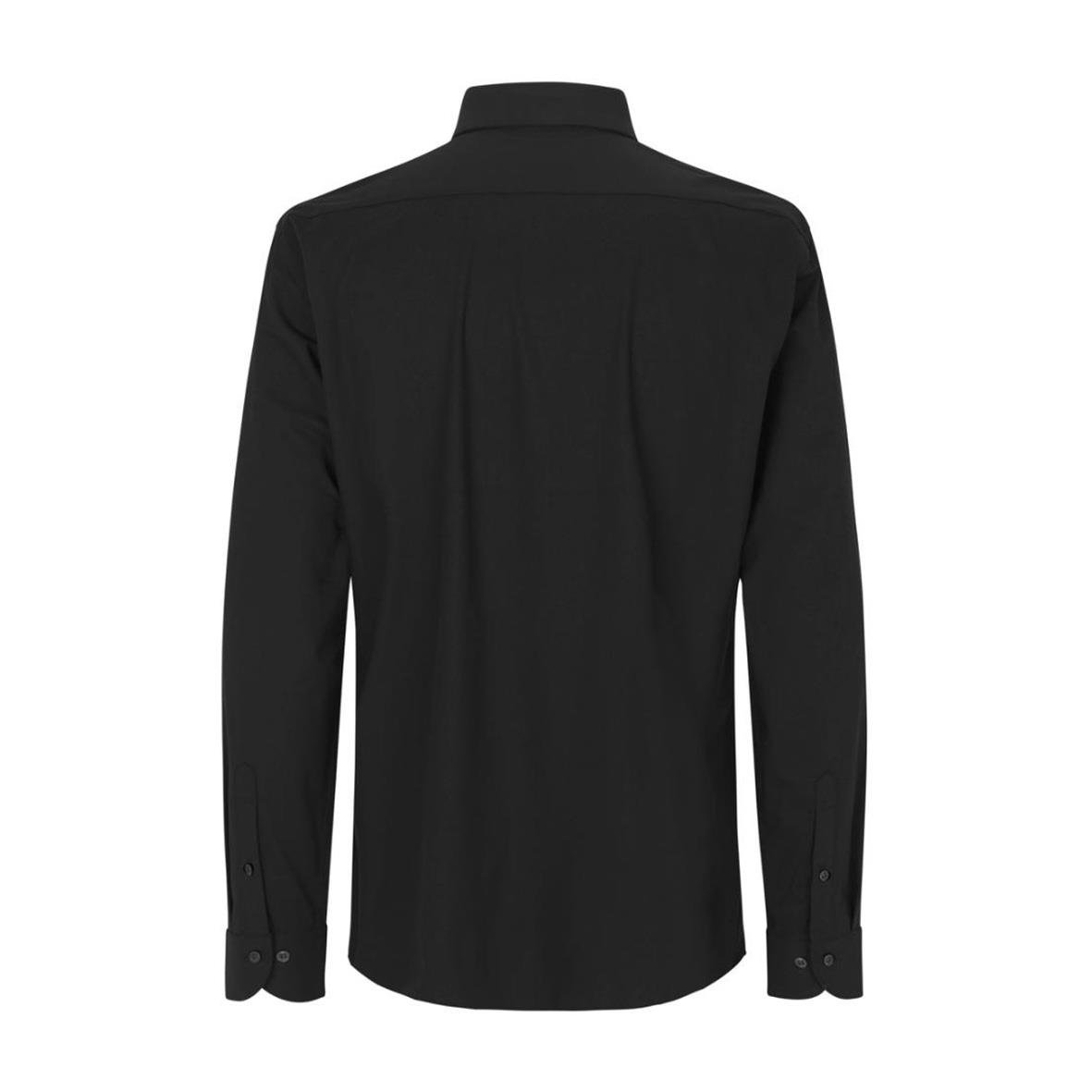 Svart skjorta Seven Seas S50 Hybrid Modern i storlek L sett bakifrån