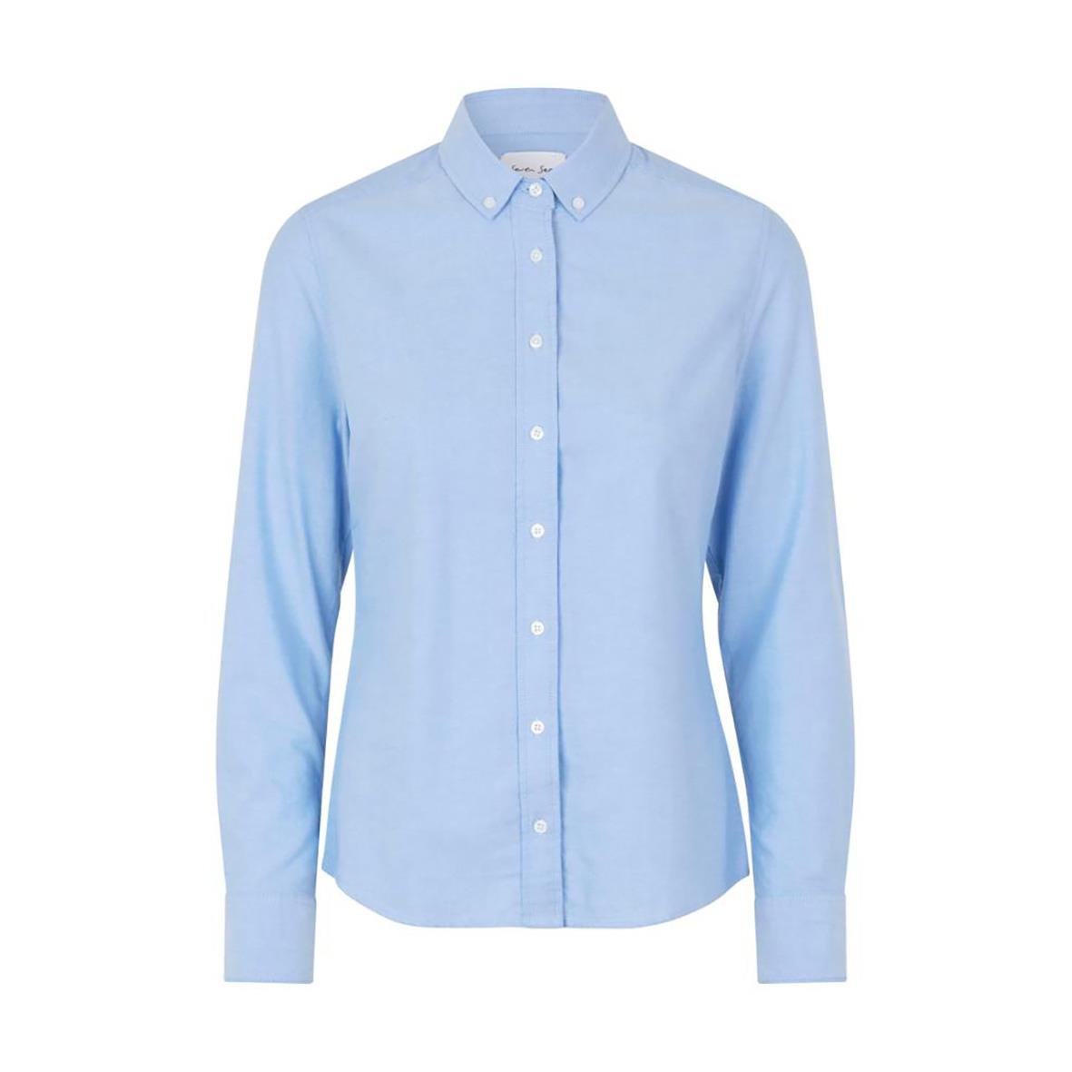 Ljusblå damskjorta Seven Seas Oxford S62 i storlek XL