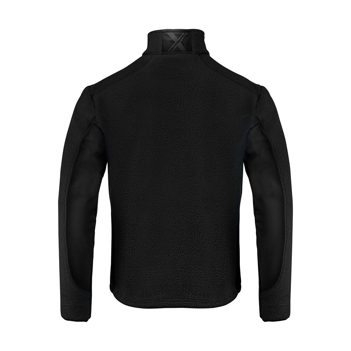 Svart fleecejacka Texstar FJ85 sett bakifrån