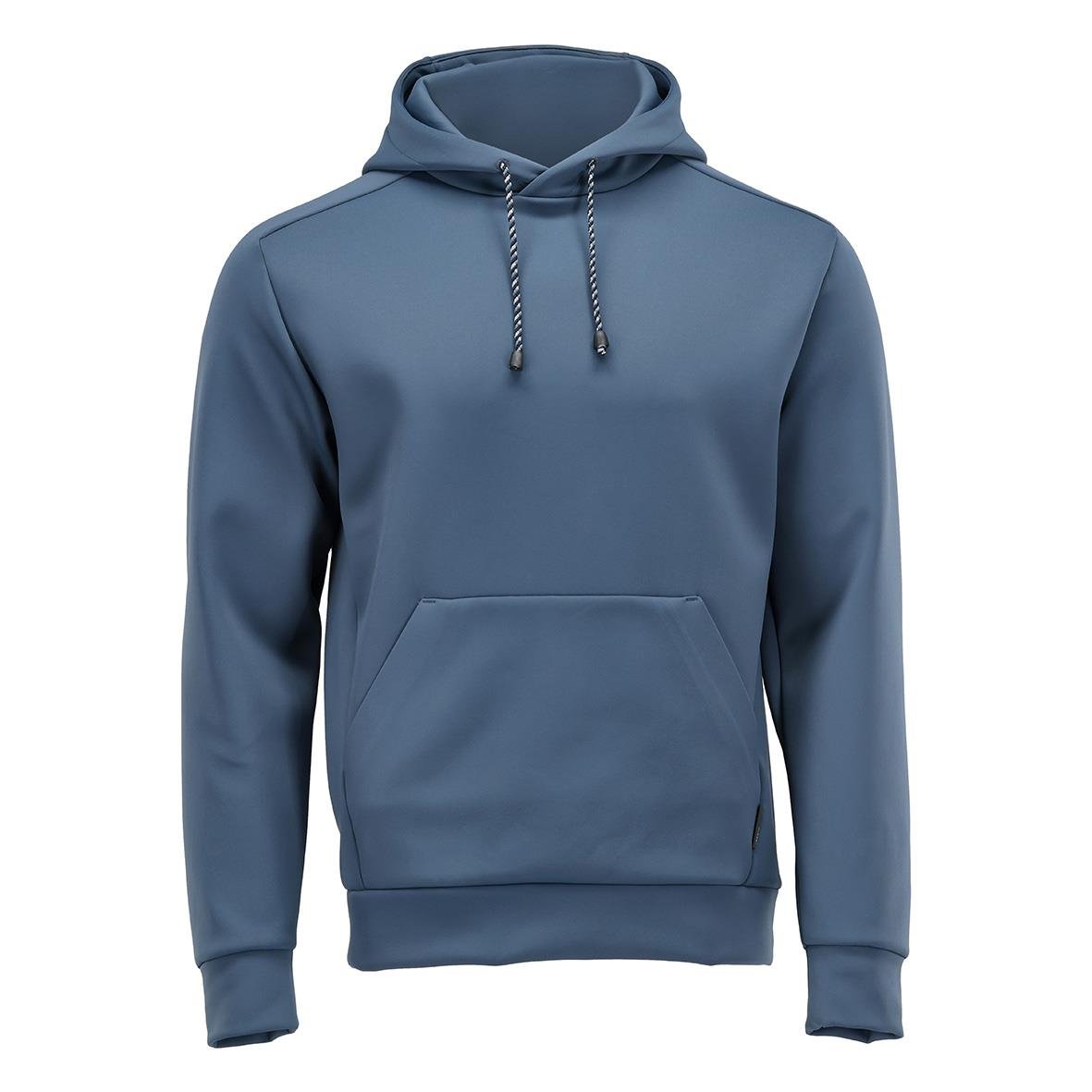 Mörkblå fleecetröja med huva och känga i storlek 2XL