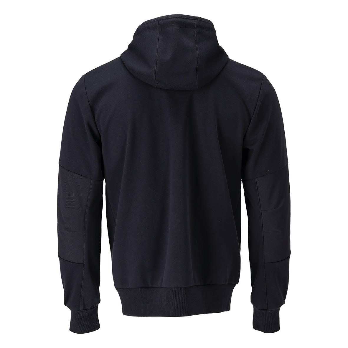Mörk marin hoodie med huva och raglanärmar i storlek 2XL