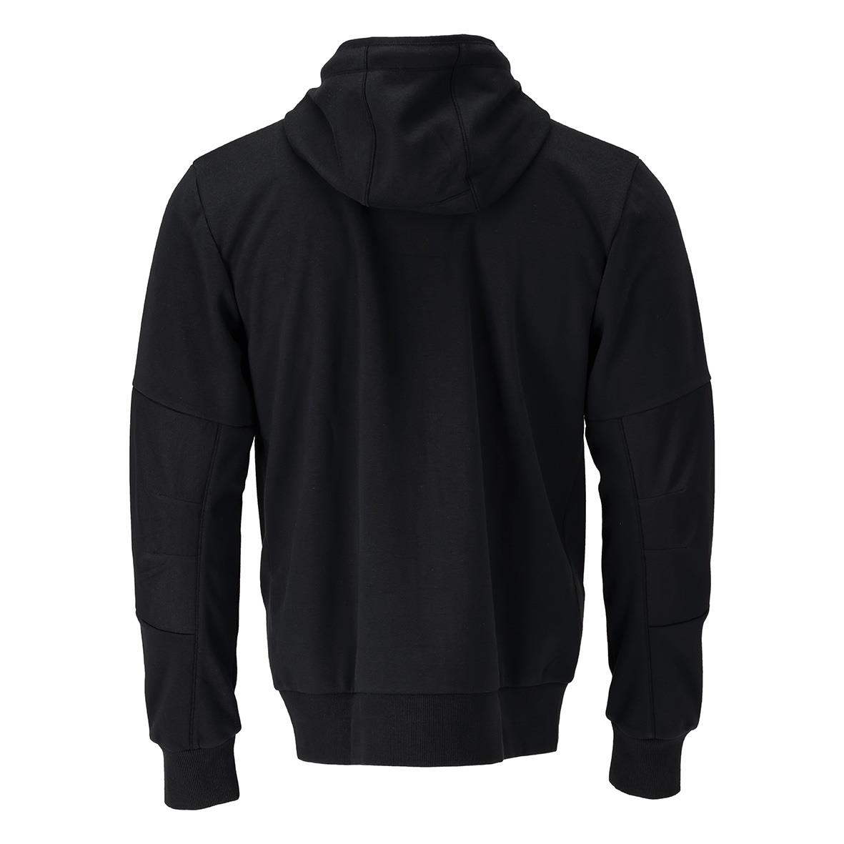 Svart hoodie i storlek 2XL med huva, sett bakifrån