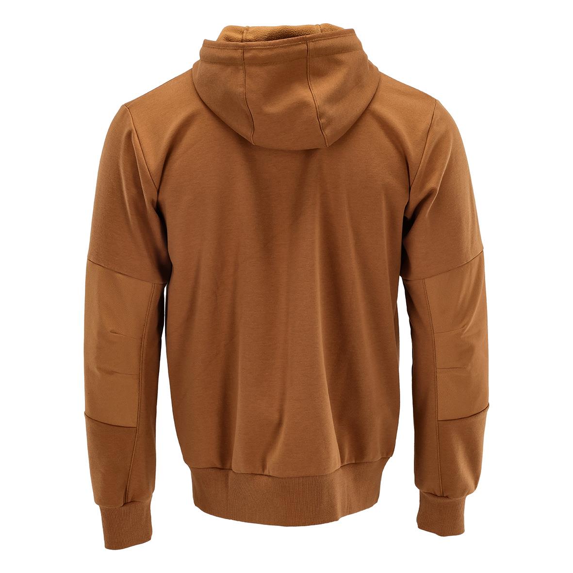 Brun huva med huvmudd och raglanärm i 2XL storlek